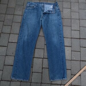 Vintage Levis 501 xx Made In USA Medium Wash Button Fly Actual 36x32.5 90s